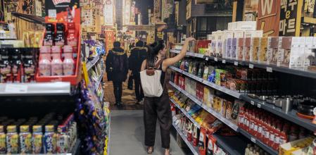 .El supermercado Kim Market, inaugurado el mes pasado ofrece productos de diversas regiones de Asia 