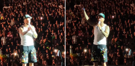 Maluma no tuvo reparos en llamar la atención de la madre.