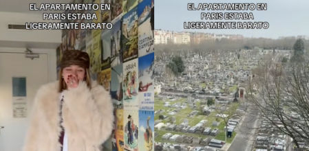 La ventana daba a un cementerio