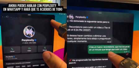 El chatbot de Perplexity y sus funciones.