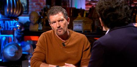 Antonio Banderas en una entrevista televisiva