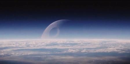 La Estrella de la Muerte del imperio galáctico emergiendo en el horizonte, imagen que Sam Altman publicó el día antes de lanzar GPT-5&nbsp;