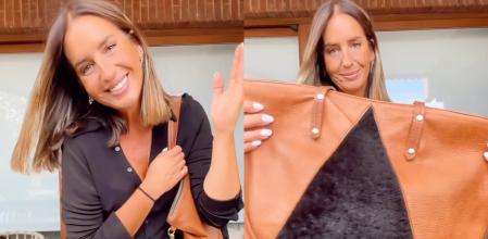 Lucía Lipperheide enseña cómo limpiar el bolso de piel con solo un producto