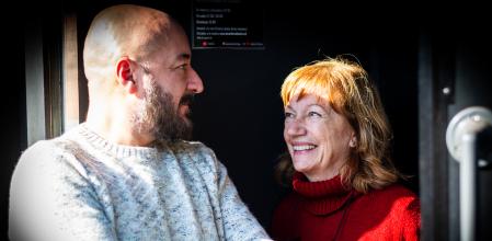 El directorJosep Maria Miróy la actriz RosaRenom