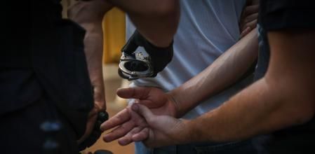 Imagen de una detención de los Mossos del mes pasado en Barcelona&nbsp;