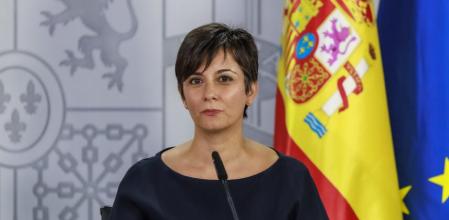 La ministra de Vivienda, Isabel Rodríguez, este martes tras el Consejo de Ministros