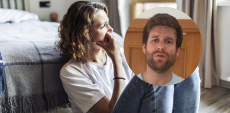 Una mujer con un episodio de ansiedad