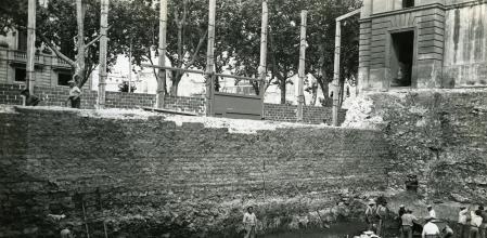 Se exhuma el lienzo sobre el que va a ser construido el popular almacén Sepu