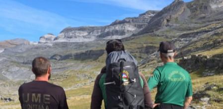 Imagen del dispositivo de búsqueda de un montañero.