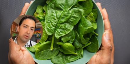 Daniel Subiabre, coach nutricional, explica los beneficios del consumo de espinacas, pero también la importancia de para evitar excesos.