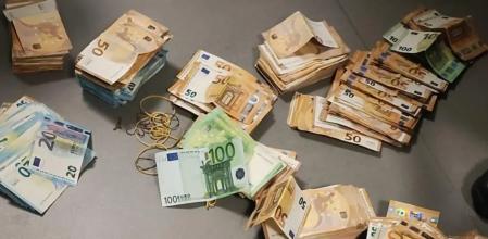 Dinero intervenido por la Guardia Urbana de l'Hospitalet&nbsp;