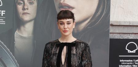 Blanca Suárez con un vestido de pedrería de Nina Ricci