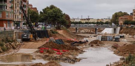 El barranco del Poyo a su paso por Paiporta, a 29 de septiembre de 2025.&nbsp;