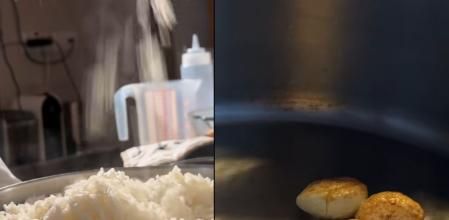 Un cocinero explica cómo hacer un buen arroz.