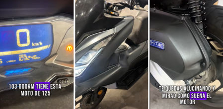 Esta Honda PCX 125 de cuatro años y más de 103.000 kilómetros está en un estado impecable