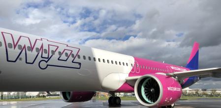 Avión de la aerolínea WizzAir