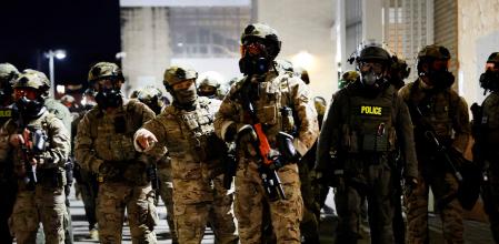 Efectivos de la Guardia Nacional desplegados. 