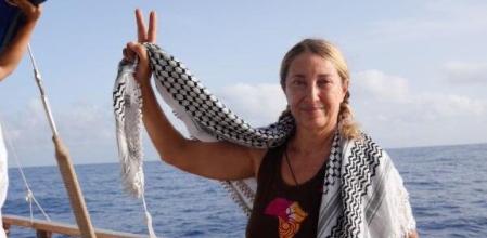 Reyes Rigo, la activista mallorquina de la Global Sumud Flotilla, antes de que la armada israelí interceptara su barco rumbo a Gaza 