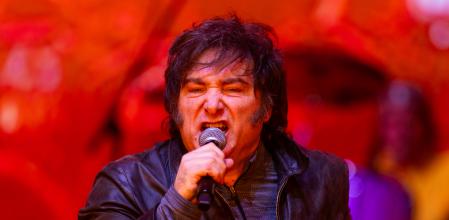 Javier Milei, durante un acto el lunes en Buenos Aires