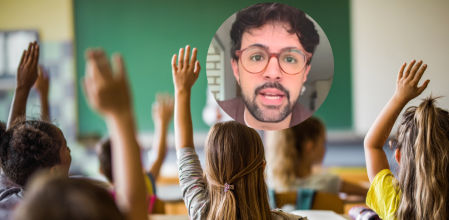 Un profesor en clase