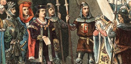 Detención y ejecución de Leonor de Guzmán, detalle de una ilustración del siglo XIX