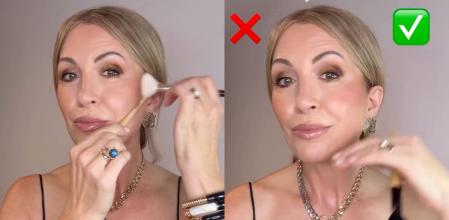 María Sánchez Marín enseña el truco para aplicar correctamente los polvos bronceadores