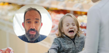 Niño teniendo una rabieta