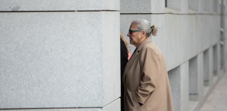 La empresaria Carmen Pano, a su llegada a la Audiencia Nacional de Génova, a 18 de febrero de 2025, en Madrid (España).