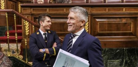 El ministro del Interior, Fernando Grande-Marlaska, en el Congreso
