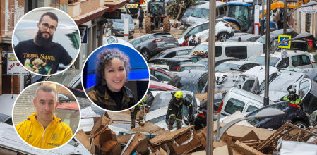 Victor Moncayo (arriba), Javier Vílchez (abajo), Oreto García (derecha) y son tres de las miles de personas que perdieron su coche por la dana de Valencia el 29 de octubre de 2024