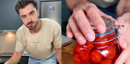 El chef privado Santiago explica el proceso de fermentación.