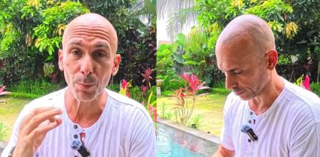 David López en dos momentos del vídeo