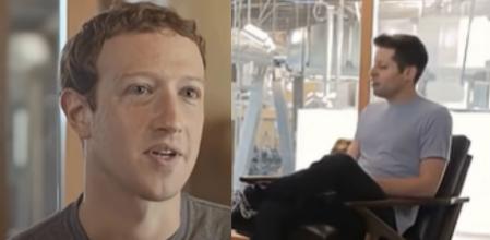 Mark Zuckerberg, CEO de Meta, junto a Sam Altman en una entrevista.
