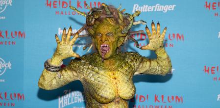 Heidi Klum com a Medusa a la seva tradicional festa de Halloween