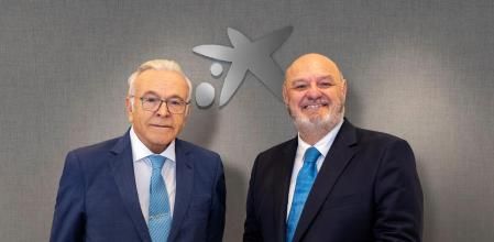 El presidente de Criteria, Isidro Fainé, y el director general, José María Méndez 
