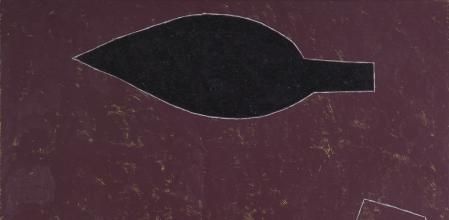 ‘Sin título’.&nbsp;Óleo sobre tela de Ramon Herreros de 1989, expuesto en la galería El Principal de Còrsega