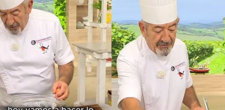 Karlos Arguiñano enseña un truco para rebozar alimentos.