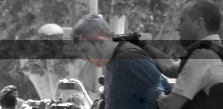 Juan Francisco López Ortíz, conducido por un mosso d'esquadra al escenario del crimen&nbsp;