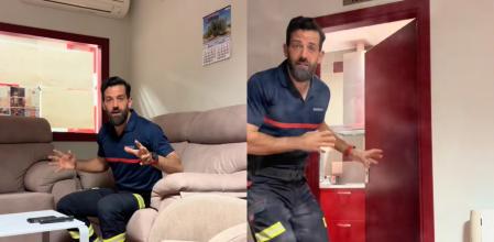 Amador Galdón, bombero: “Si estás en casa y se produce un incendio, debes cerrar la puerta de la estancia donde esté el fuego para evitar que se propague. Si atraviesas un lugar con humo, desplázate a gatas”