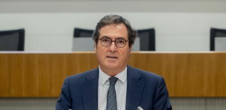 El presidente de CEOE, Antonio Garamendi,.