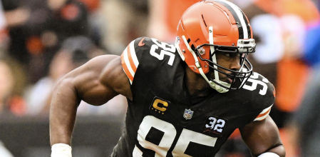 Myles Garrett con los Cleveland Browns