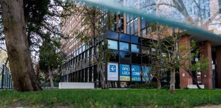 Inmueble de la calle Orense 62 en que se ubicará provisionalmente la delegación catalana en Madrid&nbsp;