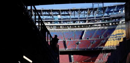 FOTO ALEX GARCIA REAPERTURA PARCIAL DEL CAMP NOU DURANTE LAS OBRAS DE REMODELACION CON UN ENTRENAMIENTO DE LA PRIMERA PLANTILLA DEL FC BARCELONA ANTE 21000 ESPECTADORES 2025/11/07
