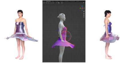 El resto son accesorios renderizados con CLO3D por Ana Córdoba Crespo