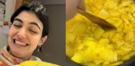 Una cocinera habla sobre cómo hacer la tortilla de patatas.