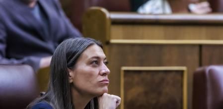 Miriam Nogueras, portaveu de JxCat, durant un ple delCongrés