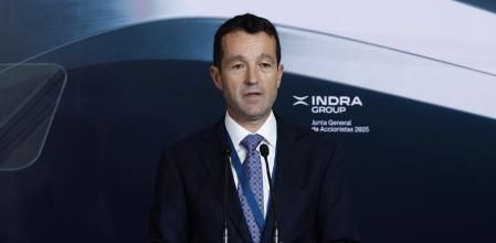 El president d’Indra,Ángel Escribano, en una imatge d’arxiu
