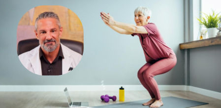 David Céspedes, médico experto en longevidad: “Diez sentadillas cada 45 minutos equivalen a 10.000 pasos diarios”