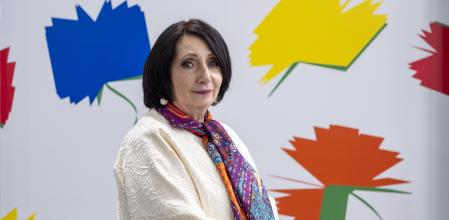 Marisol Schulzfotografiada dissabte al pavelló de Barcelona a laFIL