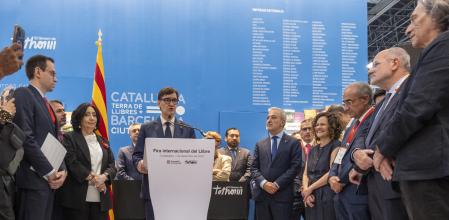 El president de la Generalitat,Salvador Illa, inaugura el stand de Catalunya en la FIL de Guadalajara 